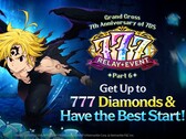 Les sept péchés capitaux : Grand Cross 7e anniversaire Perfect 7 update key art.