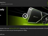 Nvidia Game Ready Driver 531.61 notification et détails dans GeForce Experience (Source : Own)