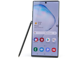 En test : le Samsung Galaxy Note 10+ (SM-N975F). Modèle de test aimablement fourni par notebooksbilliger.de.