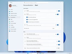 Windows 11 Build 26300.8553 introduit des contrôles modulaires du menu Démarrer dans le canal expérimental.