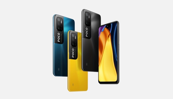 Le POCO M3 Pro 5G sera disponible en trois couleurs. (Image source : Xiaomi)