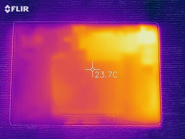 Lenovo Tab M10 - Relevé thermique à l'arrière de l'appareil en cas de sollicitations.