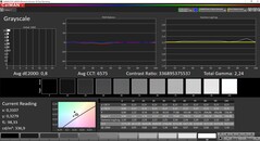 CalMAN Niveaux de gris calibrés (espace couleur cible P3)