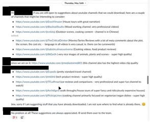Chaînes YouTube populaires recommandées par le personnel de Nvidia pour la formation à Cosmos. (Source : 404 Media)