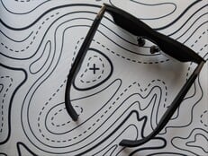 Vue de dessus des lunettes AR Xreal One Pro