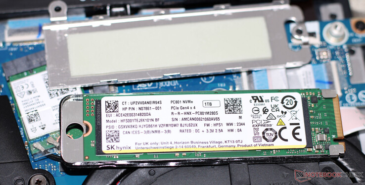 Un disque SSD PCIe 4.0 sert de disque système