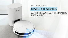 Lancement des nouveaux aspirateurs robots Civic X11 de Haier (Image source : Haier)