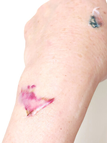 Tatouages après la douche.