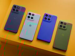 Motorola décrit les couleurs de lancement du Moto G56 comme Black Oyster, Grey Mist, Dazzling Blue et Dill, toutes avec la marque Pantone. (Source de l&#039;image : Motorola)