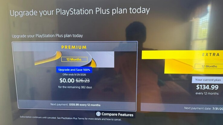 Offre Premium gratuite PS Plus.