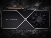 Une éventuelle GeForce RTX 4090 Ti pourrait produire jusqu'à 100 TFLOPS de calcul. (Source de l'image : Nvidia (maquette 3090)/Unsplash - édité)