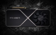 Une éventuelle GeForce RTX 4090 Ti pourrait produire jusqu'à 100 TFLOPS de calcul. (Source de l'image : Nvidia (maquette 3090)/Unsplash - édité)