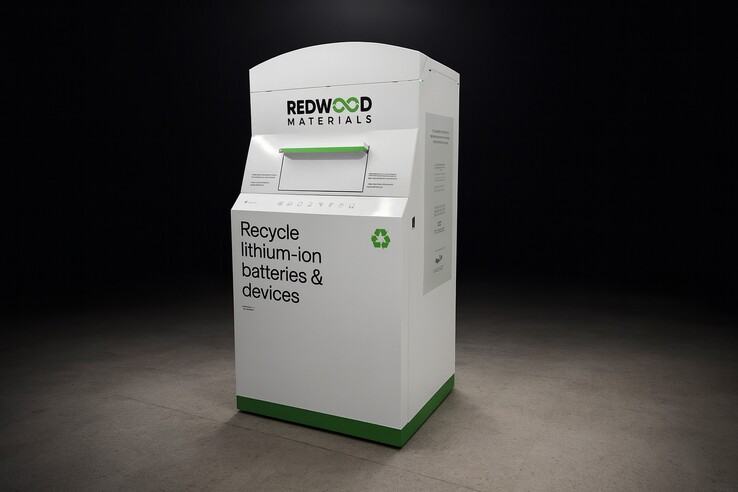 Le système de recyclage Redwood Battery Bin.