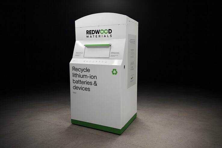 Le système de recyclage Redwood Battery Bin.