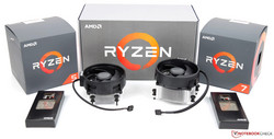 En test : les nouveaux processeur de bureau AMD, les Ryzen 5 2600 et Ryzen 7 2700.