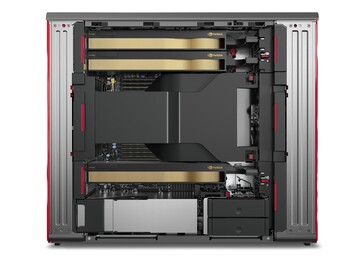 Lenovo ThinkStation P7 - Intérieur. (Source de l'image : Lenovo)