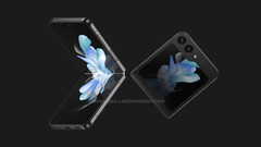 Le Galaxy Z Flip5 sera l&#039;un des nombreux appareils que Samsung présentera lors de son prochain événement Galaxy Unpacked. (Source de l&#039;image : @OnLeaks &amp;amp; MediaPeanut)