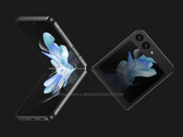 Le Galaxy Z Flip5 sera l'un des nombreux appareils que Samsung présentera lors de son prochain événement Galaxy Unpacked. (Source de l'image : @OnLeaks &amp; MediaPeanut)