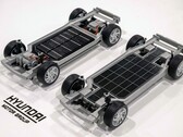 L'Uni Wheel de Hyundai promet un gain de place et une plus grande efficacité pour les VE. (Source de l'image : Hyundai Motor Group)