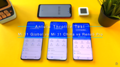 Deux versions du Mi 11 s'affrontent. (Source : YouTube)