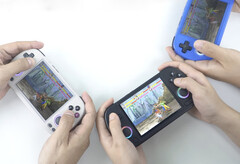 La RG40XX H ressemble à première vue à la récente RG Cube. (Source de l'image : Anbernic)