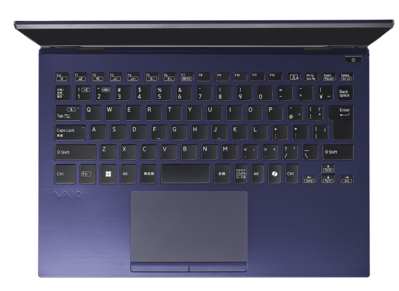 Vue du clavier et du pavé tactile du Vaio T Kachi-iro Édition spéciale
