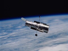 Image de Hubble en orbite terrestre (Source de l&#039;image : NASA ; recadrée)