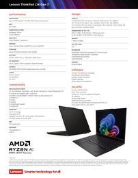 Lenovo ThinkPad L14 Gen 7 AMD spécifications.