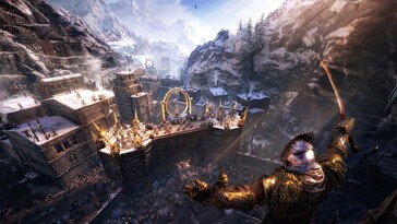 Une image représentant une forteresse dans « Middle-earth : Shadow of War ».