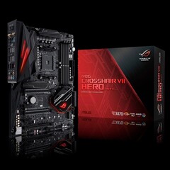 Le ROG CROSSHAIR VII HERO ne supportera pas les processeurs Ryzen 5000. (Source de l'image : ASUS)