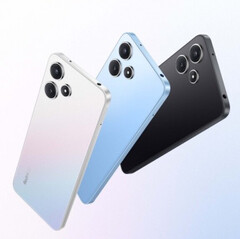Le Redmi Note 12R est disponible dans les coloris Midnight Black, Sky Fantasy et Time Blue. (Source de l&#039;image : Xiaomi)