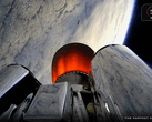 Vue du deuxième étage de l'Electron pendant le lancement de QPS-SAR-12 (Image source : Rocket Lab)