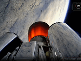 Vue du deuxième étage de l'Electron pendant le lancement de QPS-SAR-12 (Image source : Rocket Lab)
