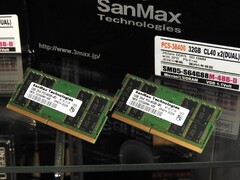 Les premiers modules DDR5 pour ordinateurs portables de SanMax pourraient être disponibles en novembre. (Image Source : GDM)
