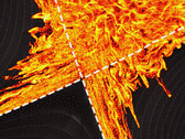 Plus chaotique, mais plus contrôlable qu'on ne le pensait : un plasma très, très chaud. (Image : Dave Pugmire, Jong Youl Choi/ORNL)