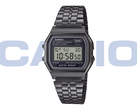 La Casio Vintage A158WETB-1A (photo) est dotée d'un boîtier noir chromé. (Source de l'image : Casio)