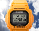 La montre de collaboration Casio Surfrider Foundation Japan (photo) est dotée d'un boîtier et d'un bracelet jaune vif, fabriqué à partir de résine biosourcée de couleurs mélangées. (Source de l'image : Casio)