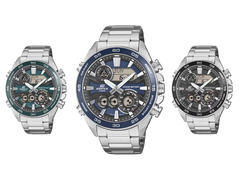 Image des nouvelles montres de la série Casio Edifice ERA-130D sur fond blanc.