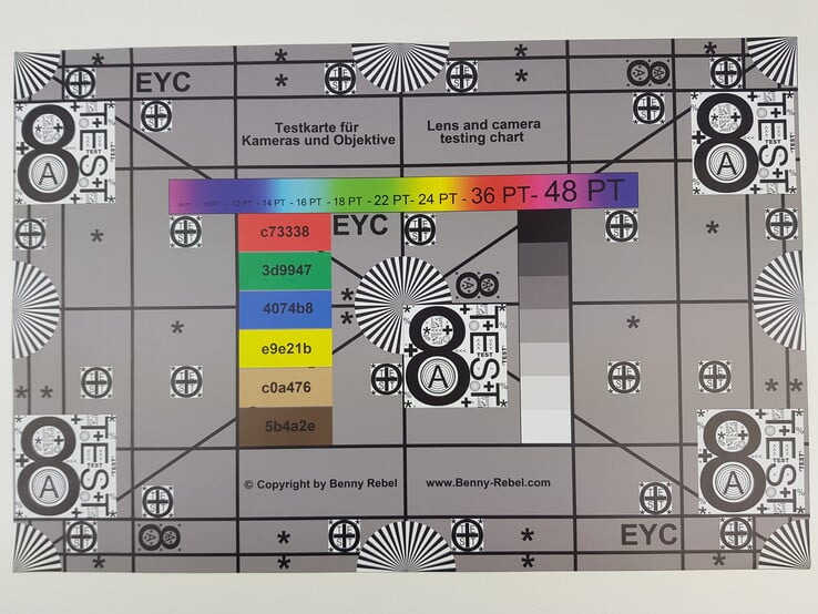 ColorChecker Passport: Les couleurs de référence sont affichées dans la moitié inférieure de chaque carré