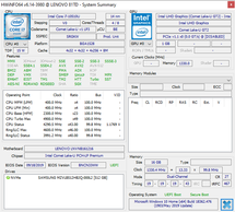 Lenovo Yoga C740 - HWiNFO.