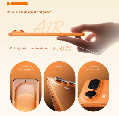 Design du Magic 8 Pro Air (Image source : Honor - machine translated)