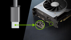 La série GeForce RTX 20 sera la première et la dernière fois que nous verrons le connecteur VirtualLink. (Source de l'image : NVIDIA)