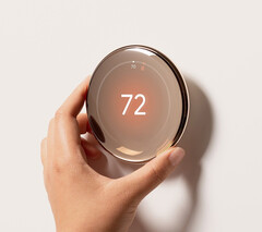 Le nouveau thermostat d'apprentissage Nest prend en charge l'intégration de Matter for Apple HomeKit et Samsung SmartThings. (Source de l'image : Google)