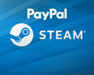 Les logos de PayPal et de Steam sont affichés (Source de l'image : PayPal, Steam avec modifications)