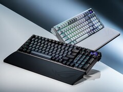 L'Asus Azoth 96 HE apporte à la gamme Azoth un nouveau layout à 96% et des interrupteurs magnétiques à effet Hall. (Source de l'image : Asus)