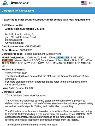 Les "Redmi Note 11T Pro et Pro Plus " apparaissent sur de nouvelles bases de données officielles. (Source : BIS via MySmartPrice)