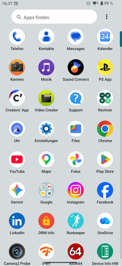 Sony Xperia 10 VIII : Tiroir d’applications