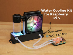 Seeed Studio présente un kit de refroidissement d&#039;eau pour Raspberry Pi 5 (Image source : Seeed Studio)