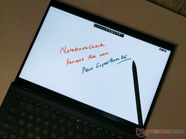 Asus ExpertBook B5 - saisie au stylet