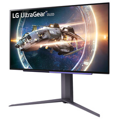 Le LG UltraGear 27GR95QE-B est enfin disponible au Royaume-Uni. (Image source : LG)